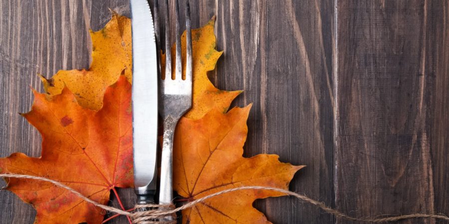 Leaf Butter knife and fork